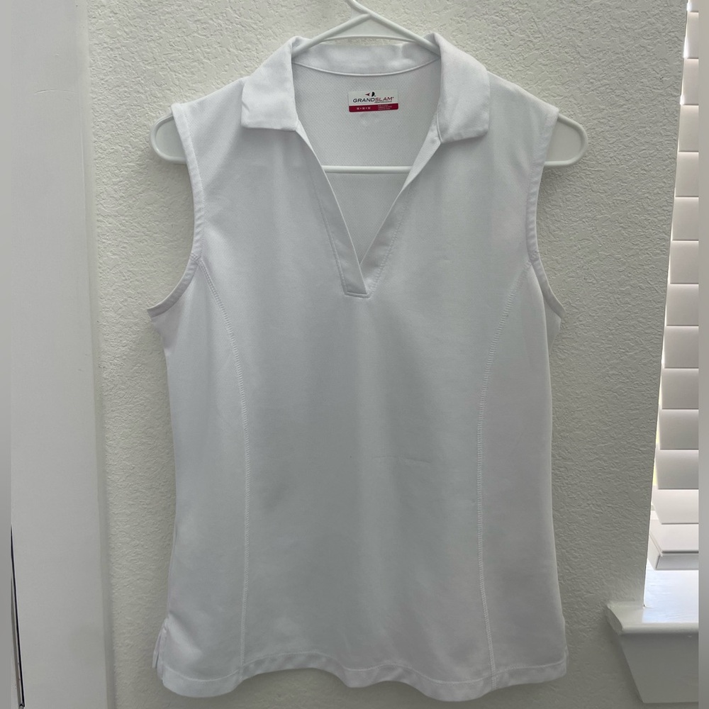 Croft & Barrow White Sleeveless Blouse